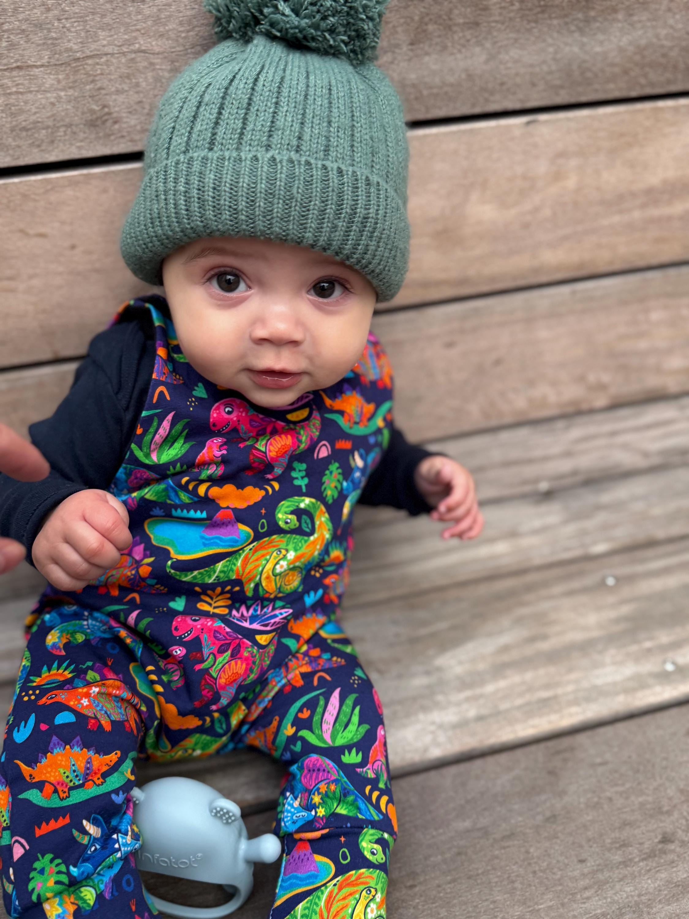 Rainbow Dinosaur Romper