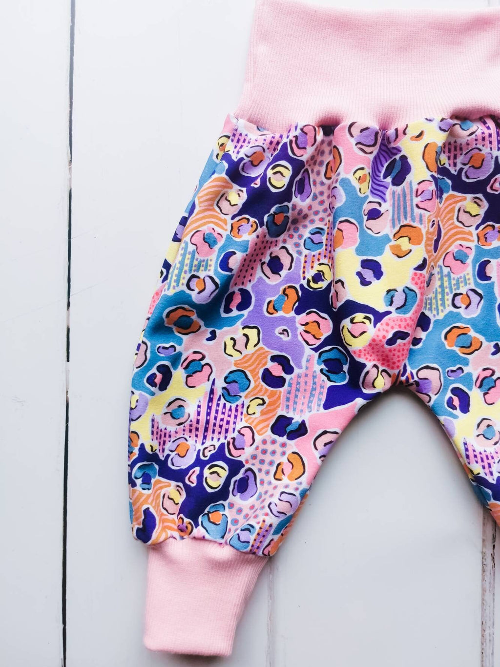 Pink Leopard Harem Pants