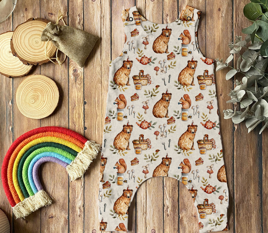 Bear Picnic Romper
