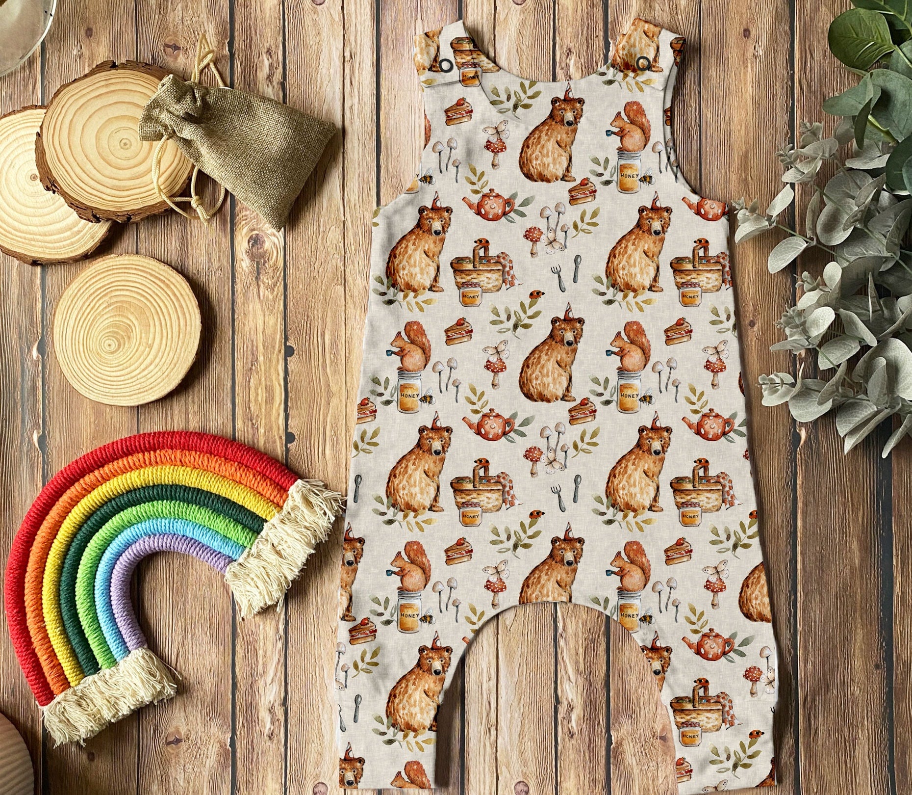 Bear Picnic Romper