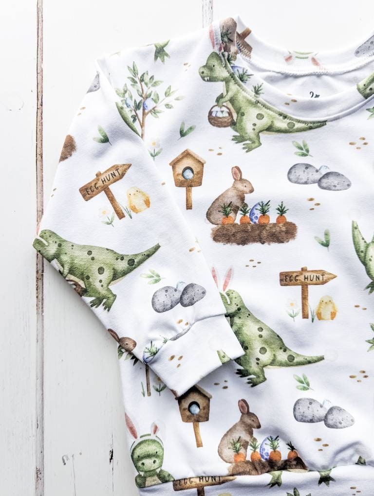 Dinosaurs and Bunnies Sweater