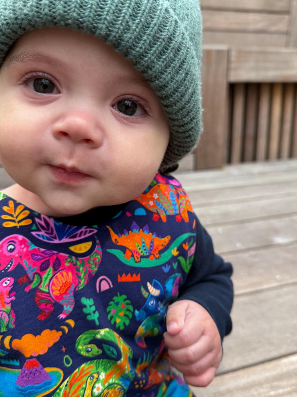 Rainbow Dinosaur Romper