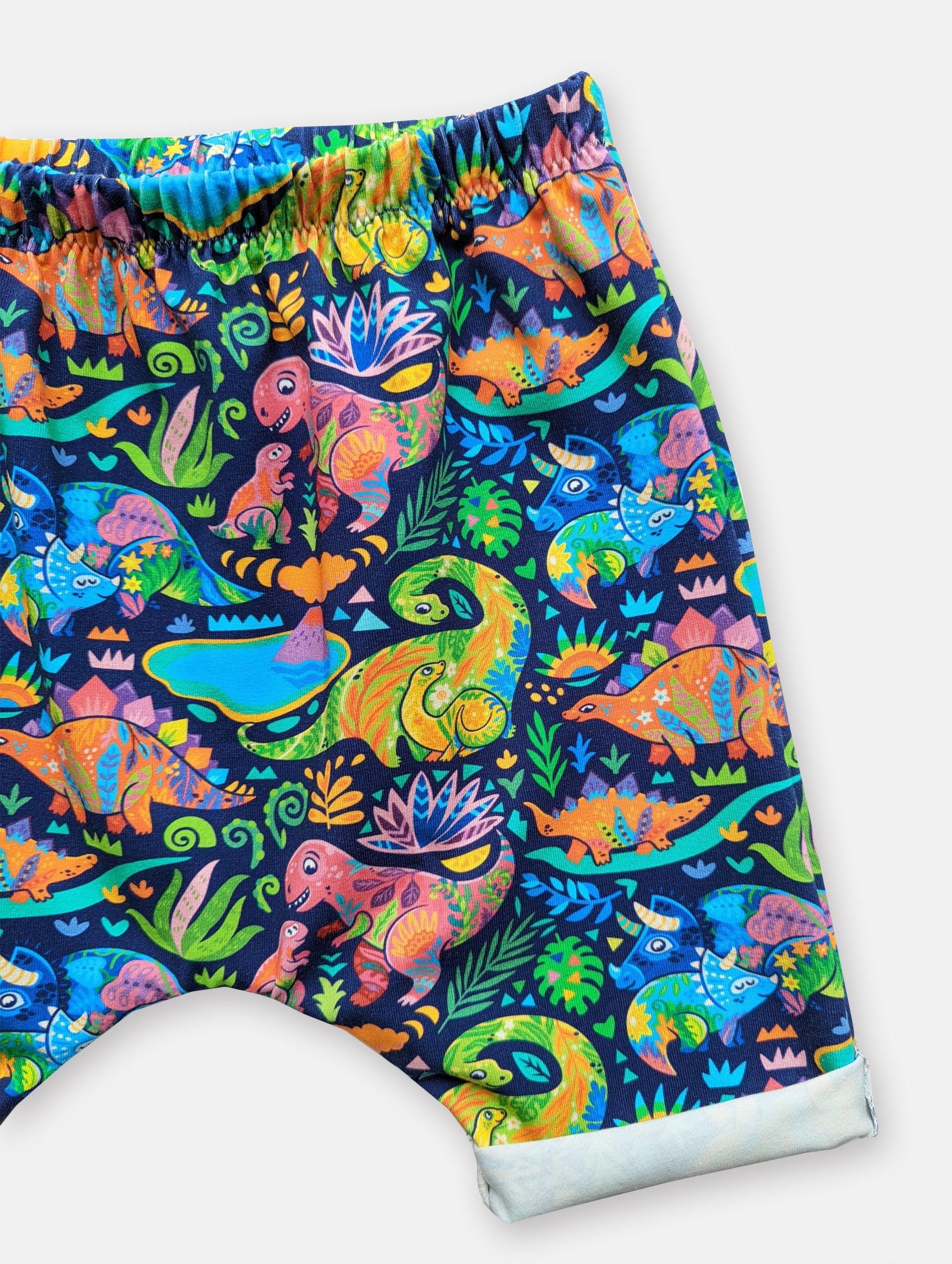Rainbow Dinosaur Shorts