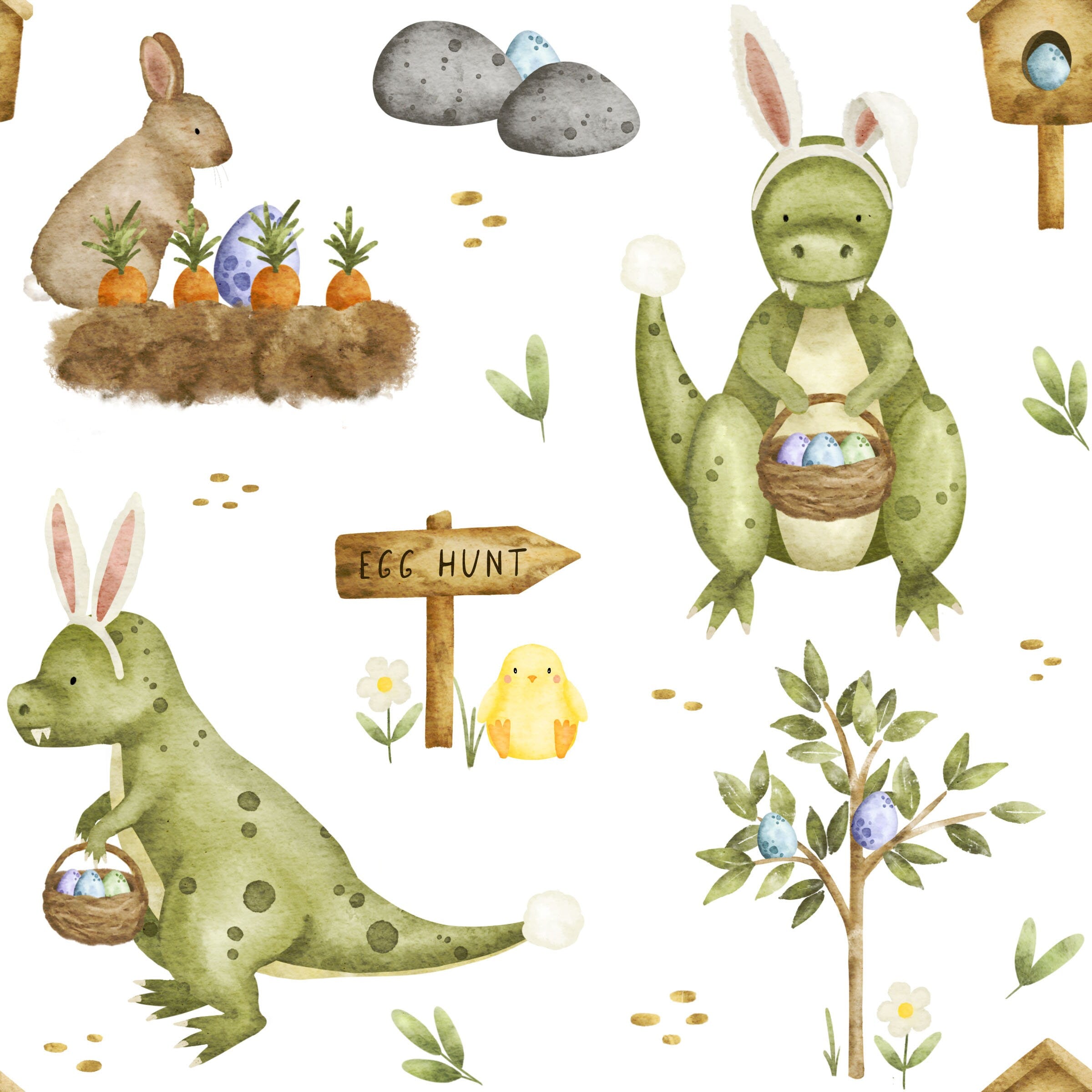 Dinosaur and Bunny Leggings
