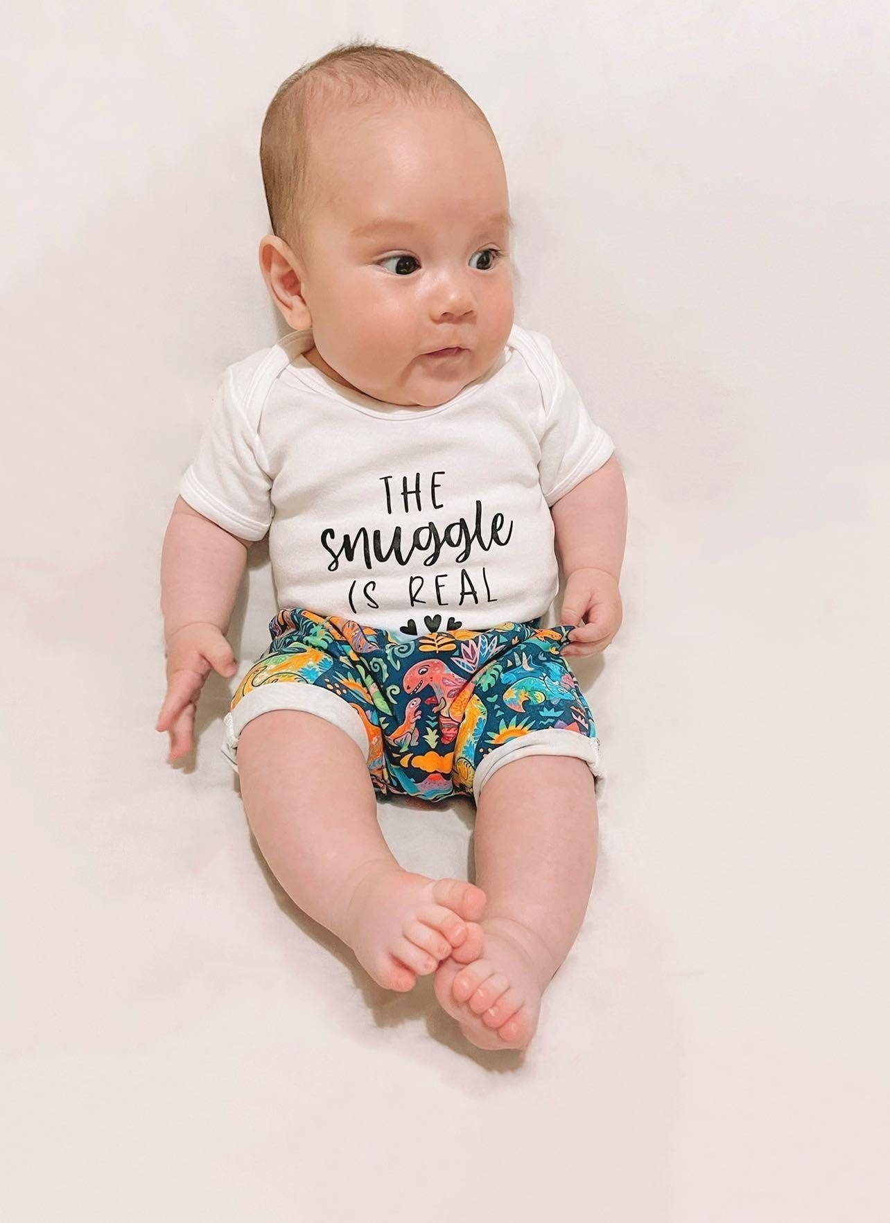 Rainbow Dinosaur Shorts