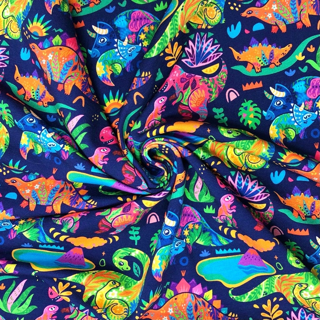 Rainbow Dino Harem Pants