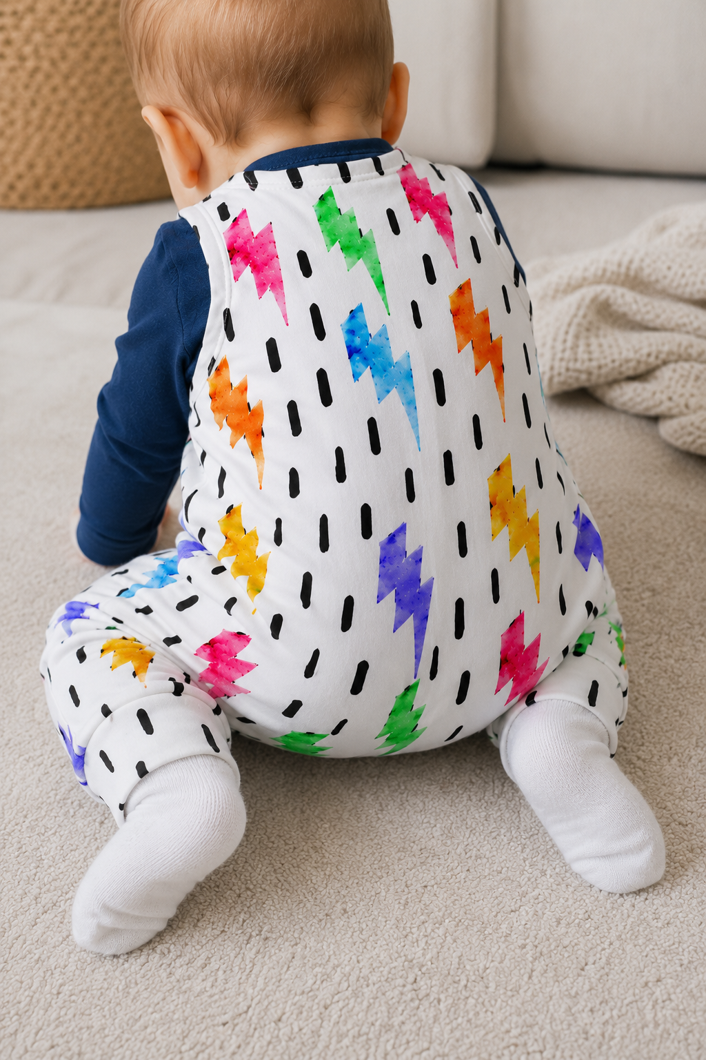 Watercolour Lightning Romper