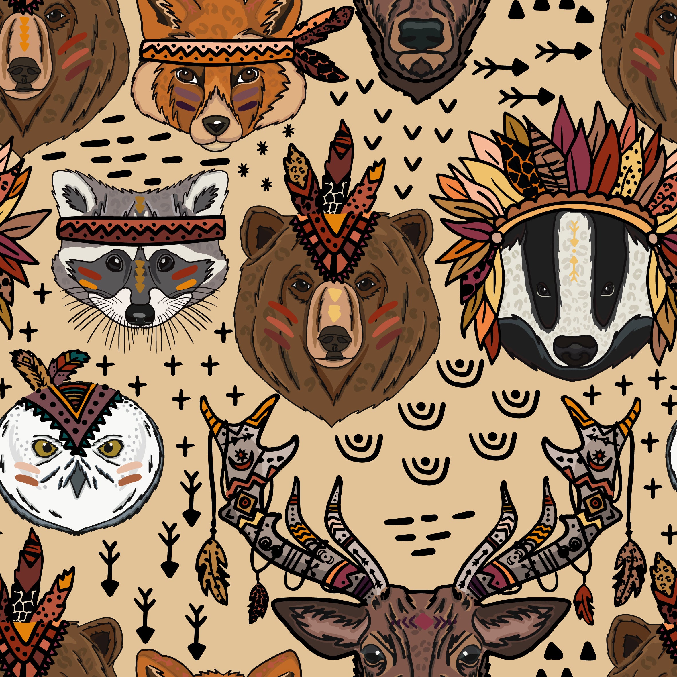 Woodland Animal Leggings