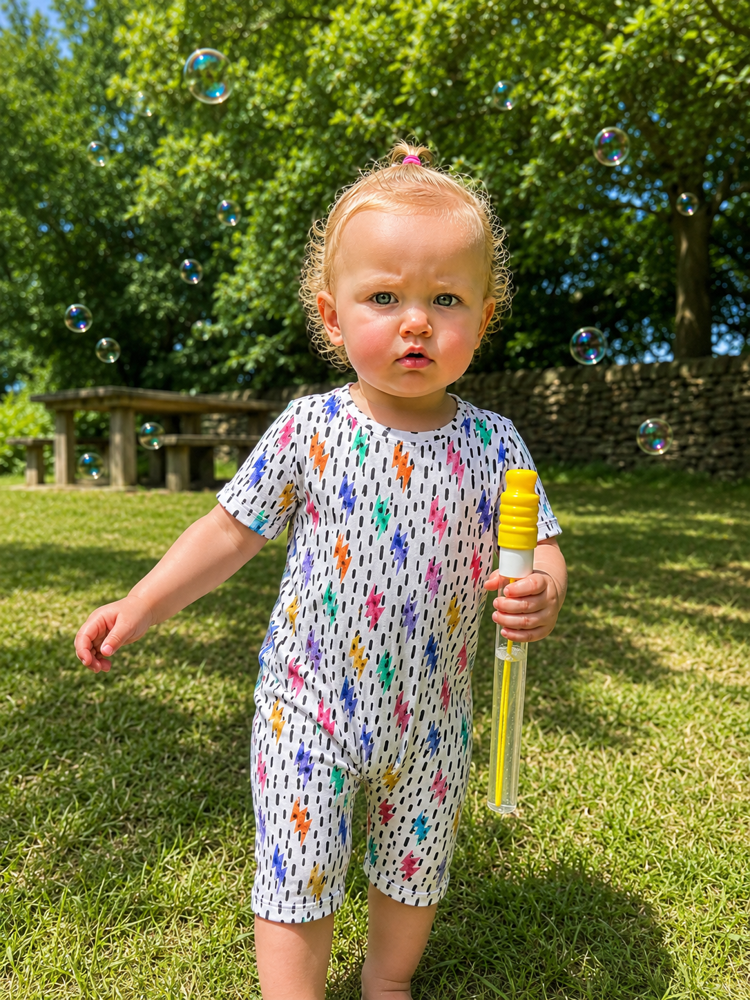 Watercolour Lightning Romper