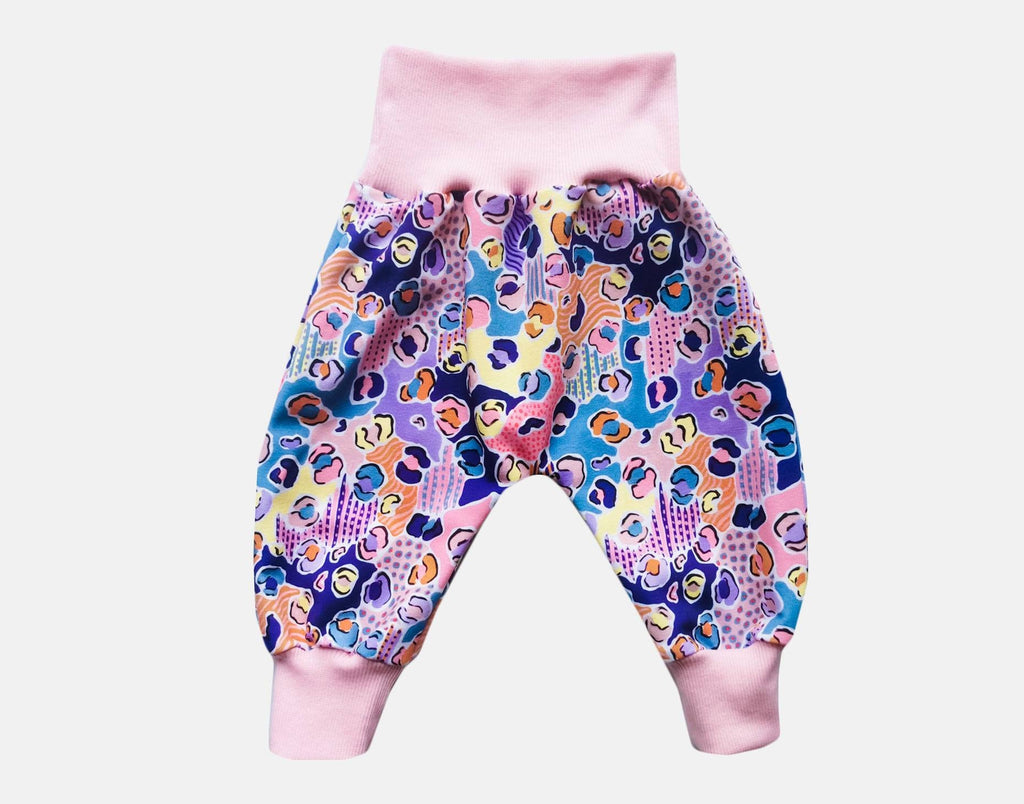 Pink Leopard Harem Pants