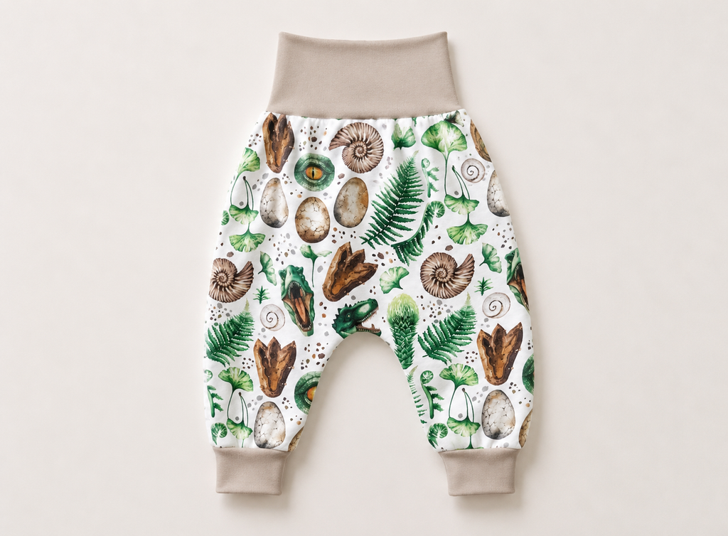 Dinosaur and Fossils Harem Pants