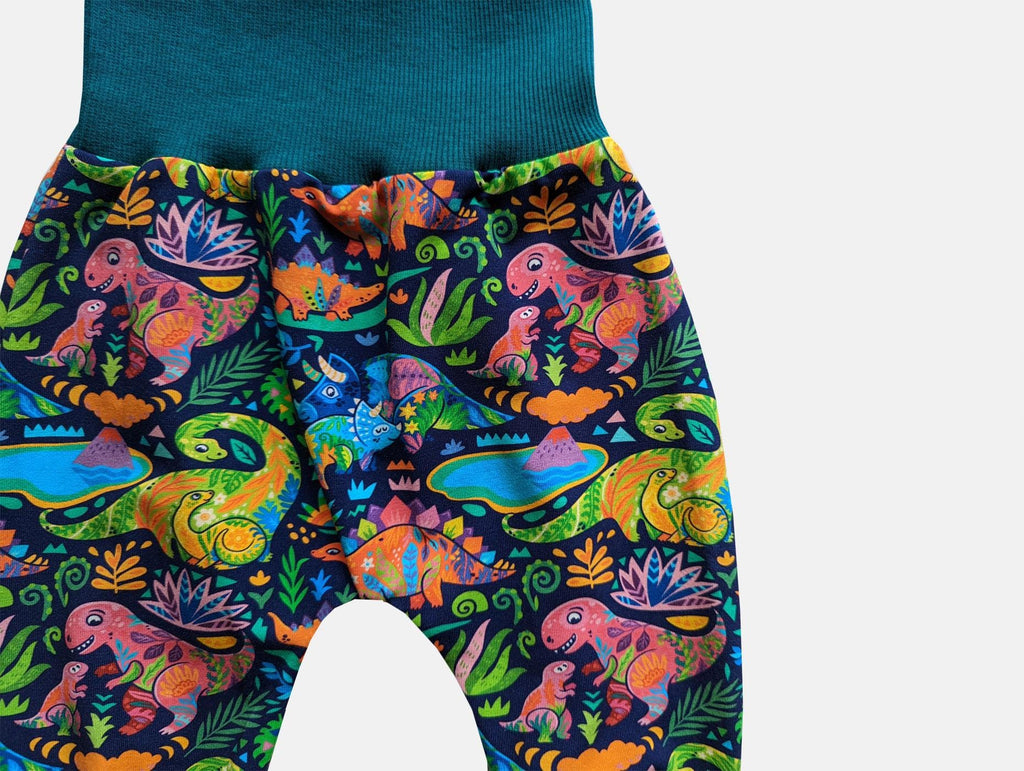 Rainbow Dino Harem Pants